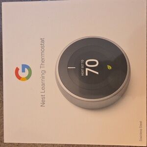 Google Nest Learning Thermostat - Stainless Steel